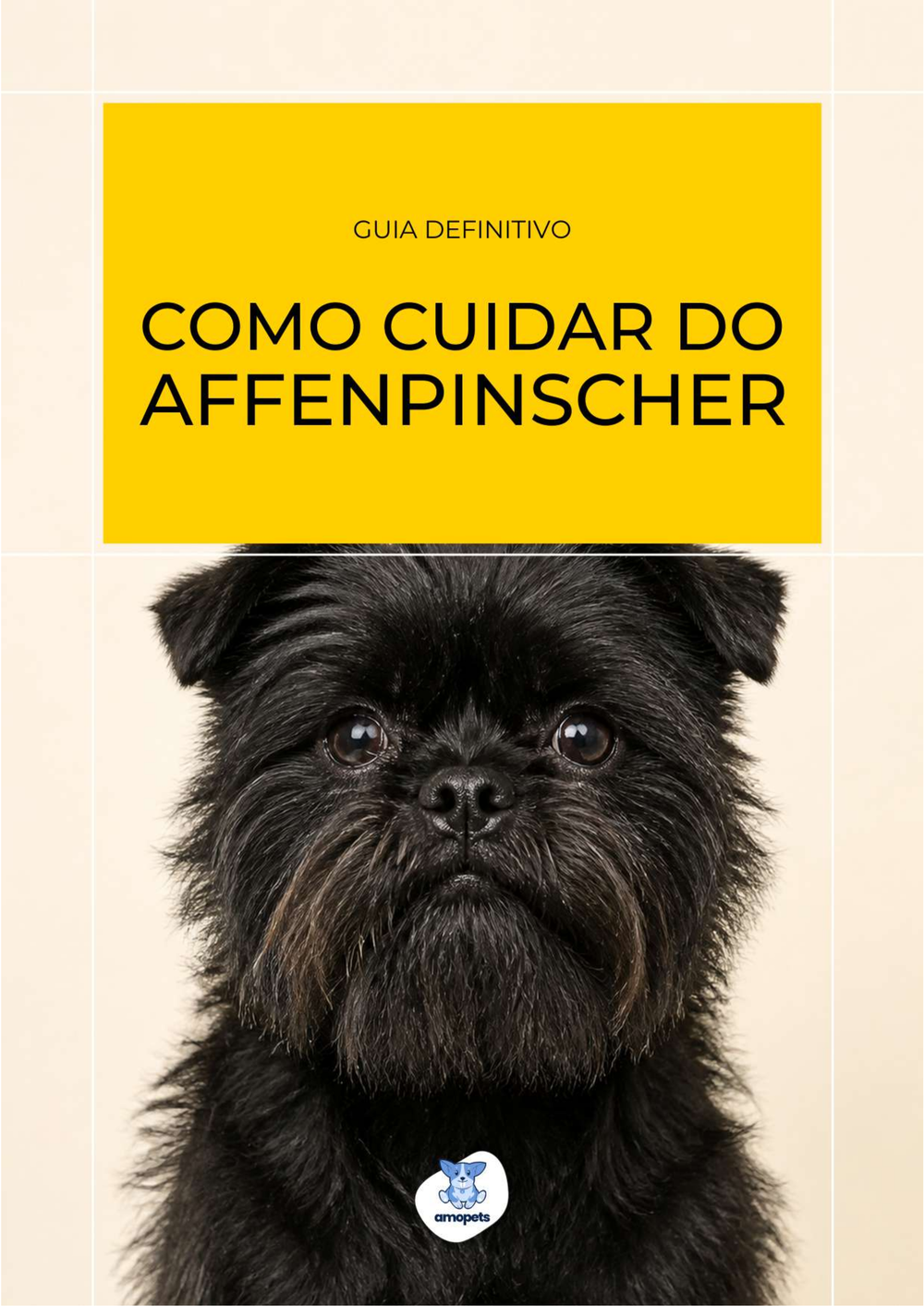 capa do e-book Guia de Como Cuidar do Affenpinscher