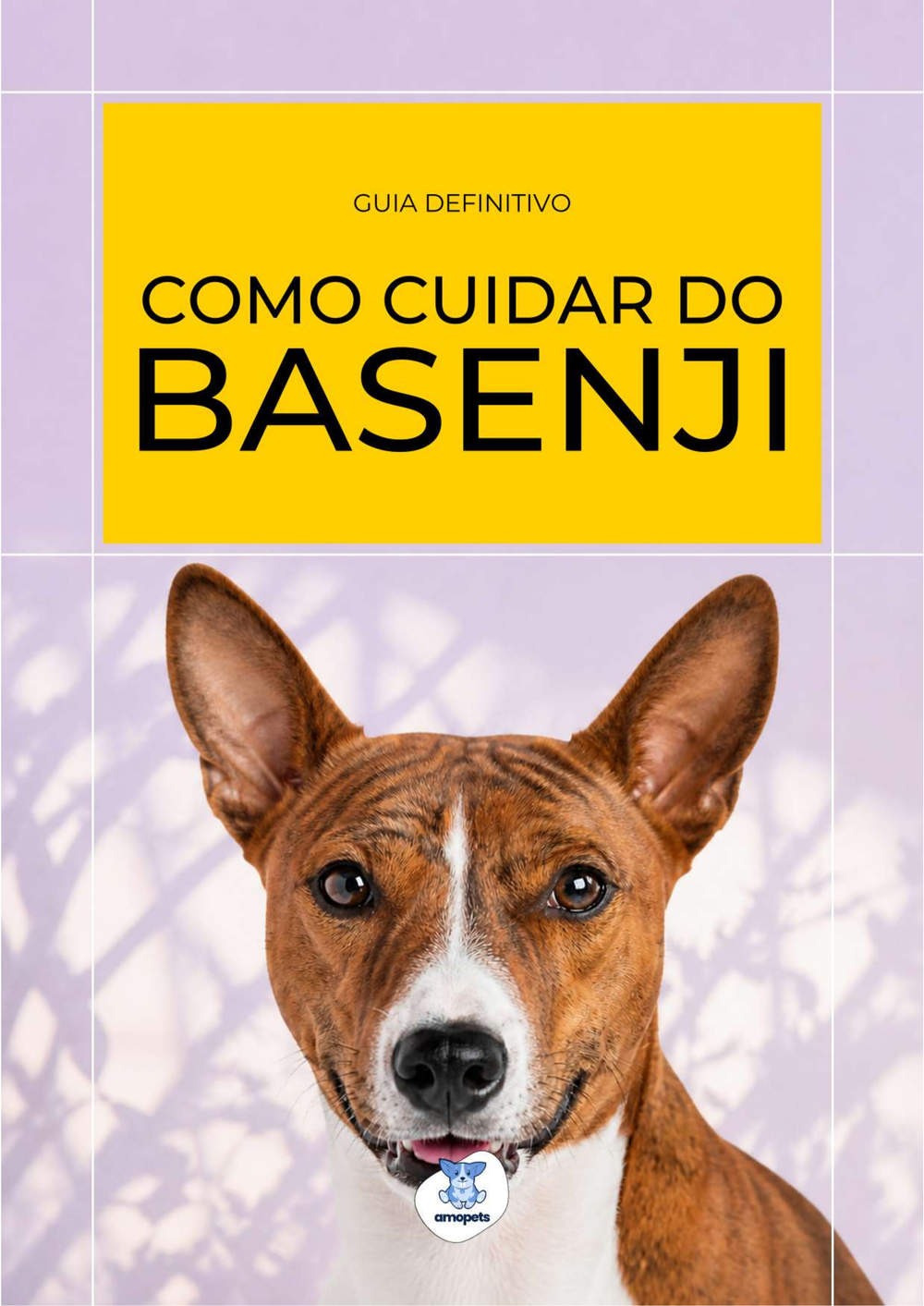 capa do e-book Guia de Como Cuidar do Basenji
