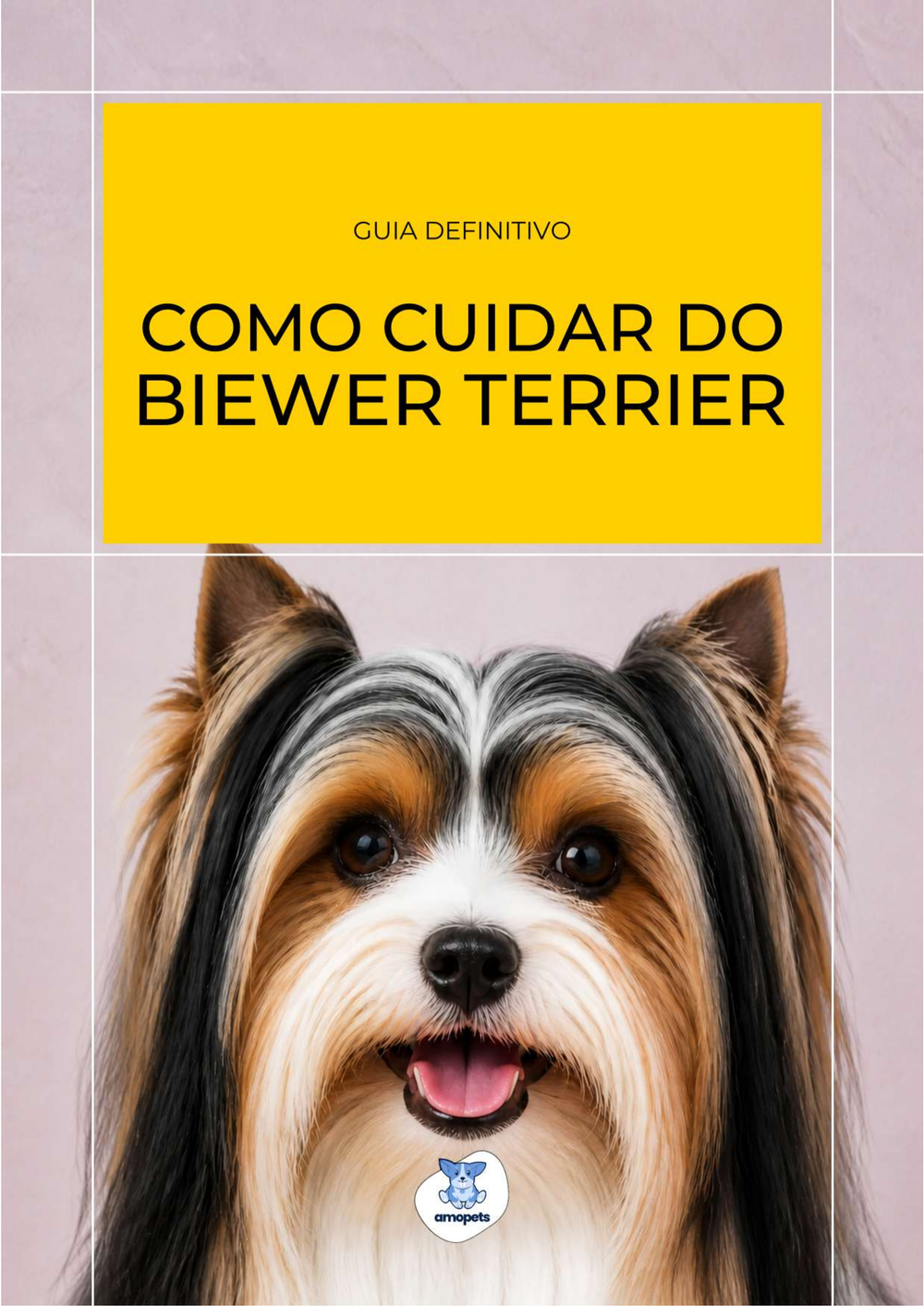 capa do e-book Guia de Como Cuidar do Biewer Terrier