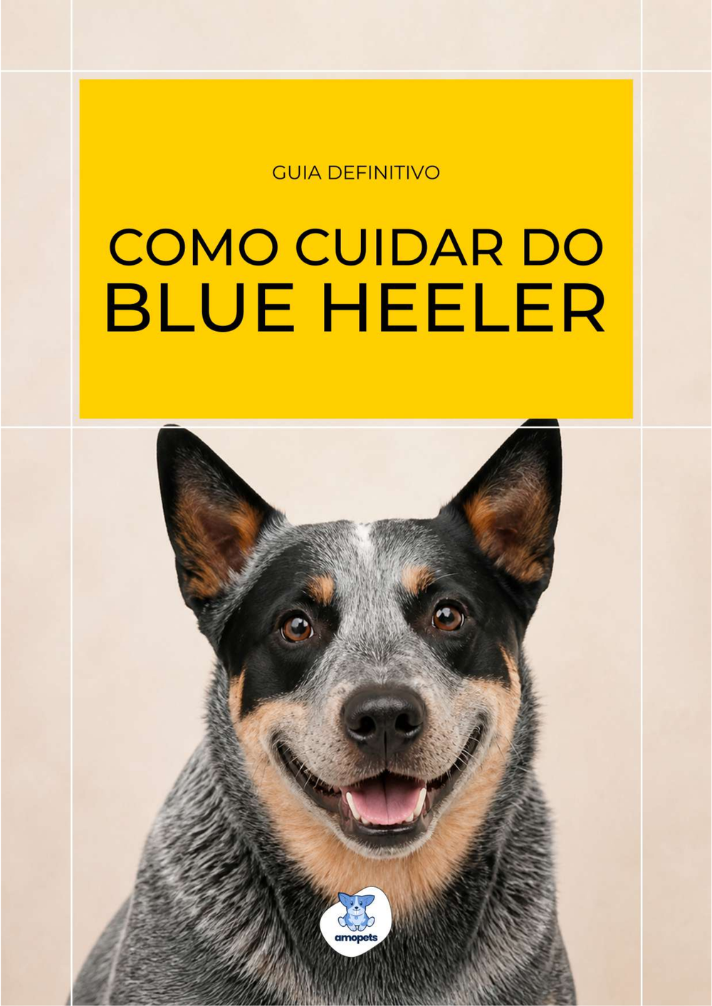 capa do e-book Guia de Como Cuidar do Blue Heeler