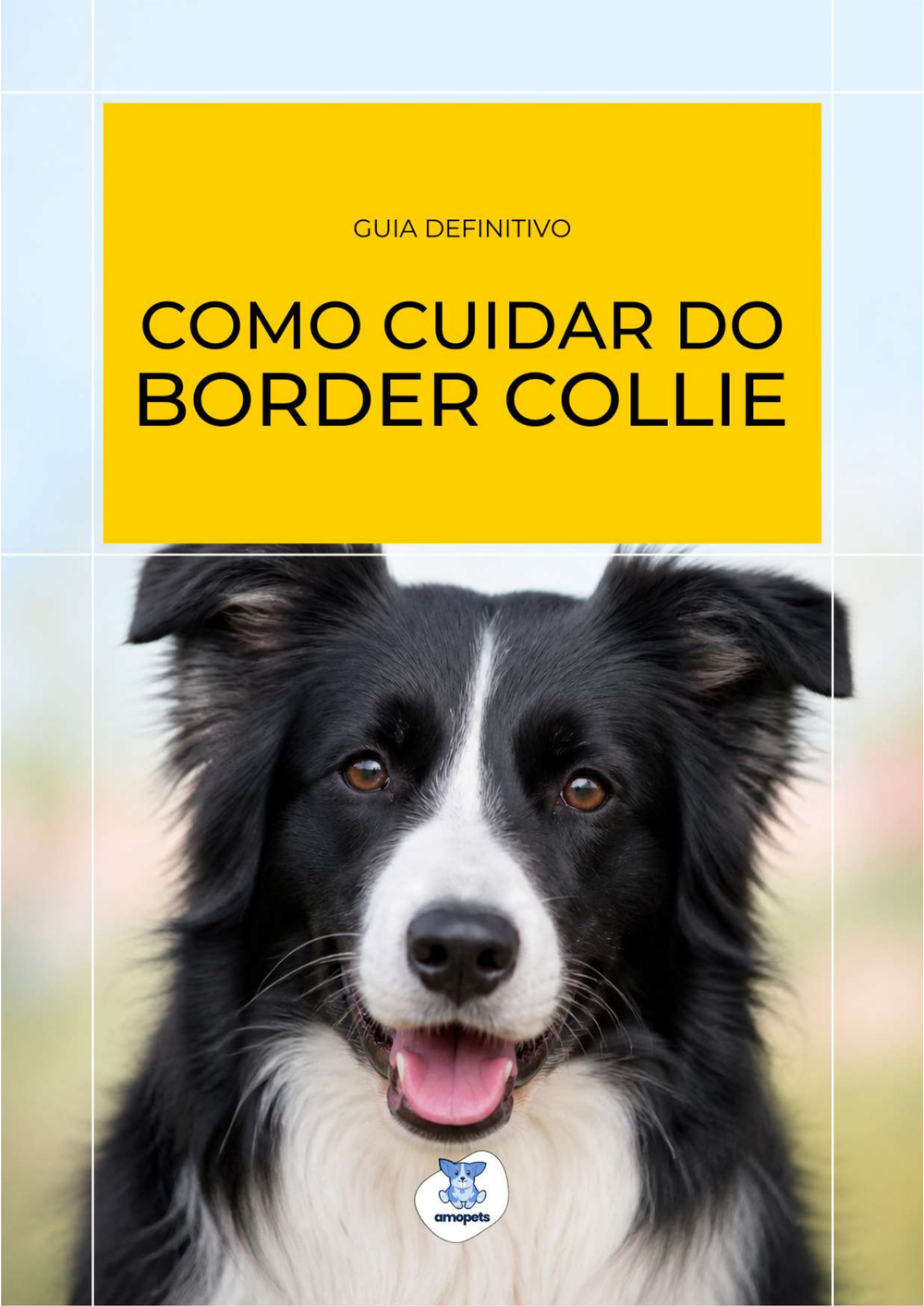 capa do e-book Guia de Como Cuidar do Border Collie