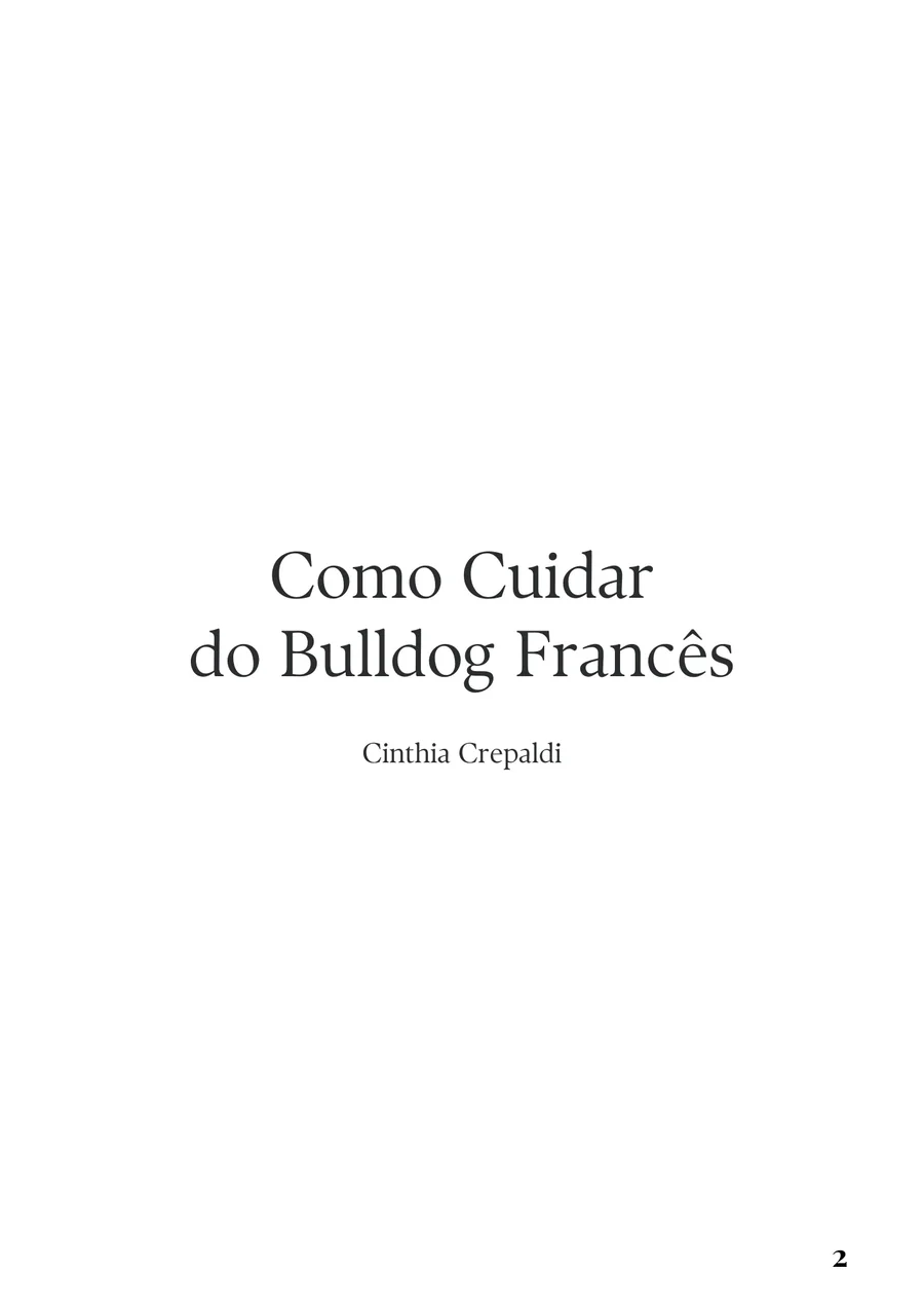 página interna do e-book Guia de Como Cuidar do Bulldog Francês
