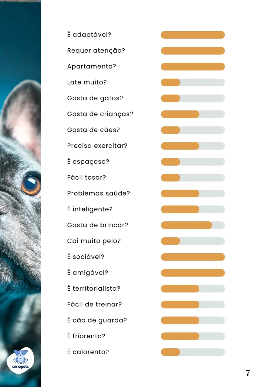 página interna do e-book Guia de Como Cuidar do Bulldog Francês