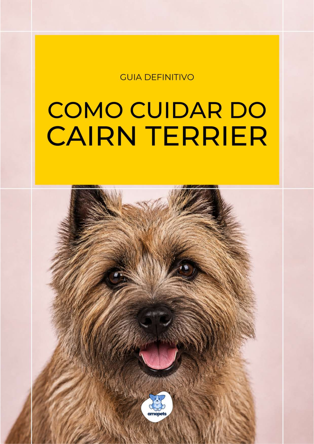 capa do e-book Guia de Como Cuidar do Cairn Terrier