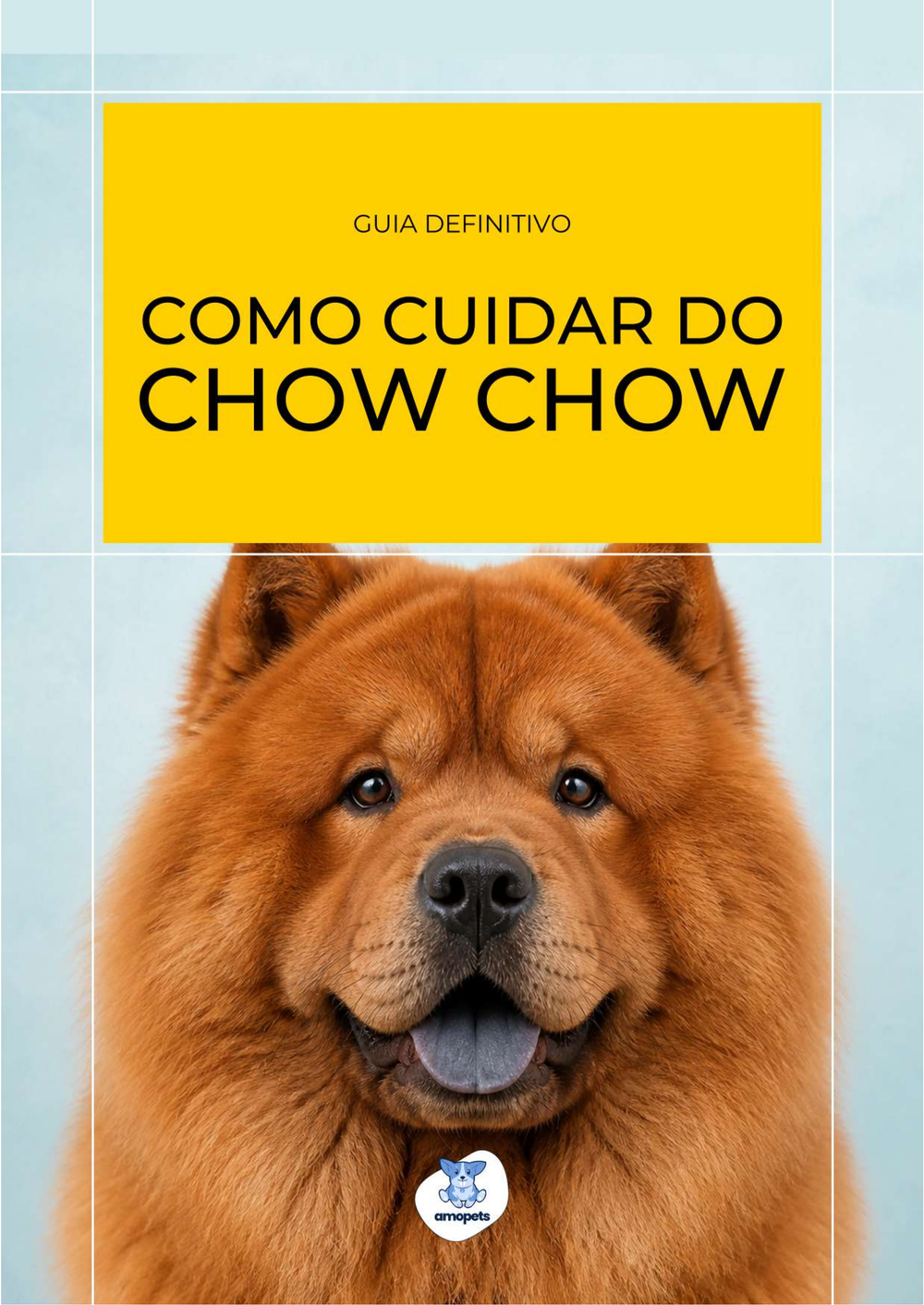 capa do e-book Guia de Como Cuidar do Chow Chow