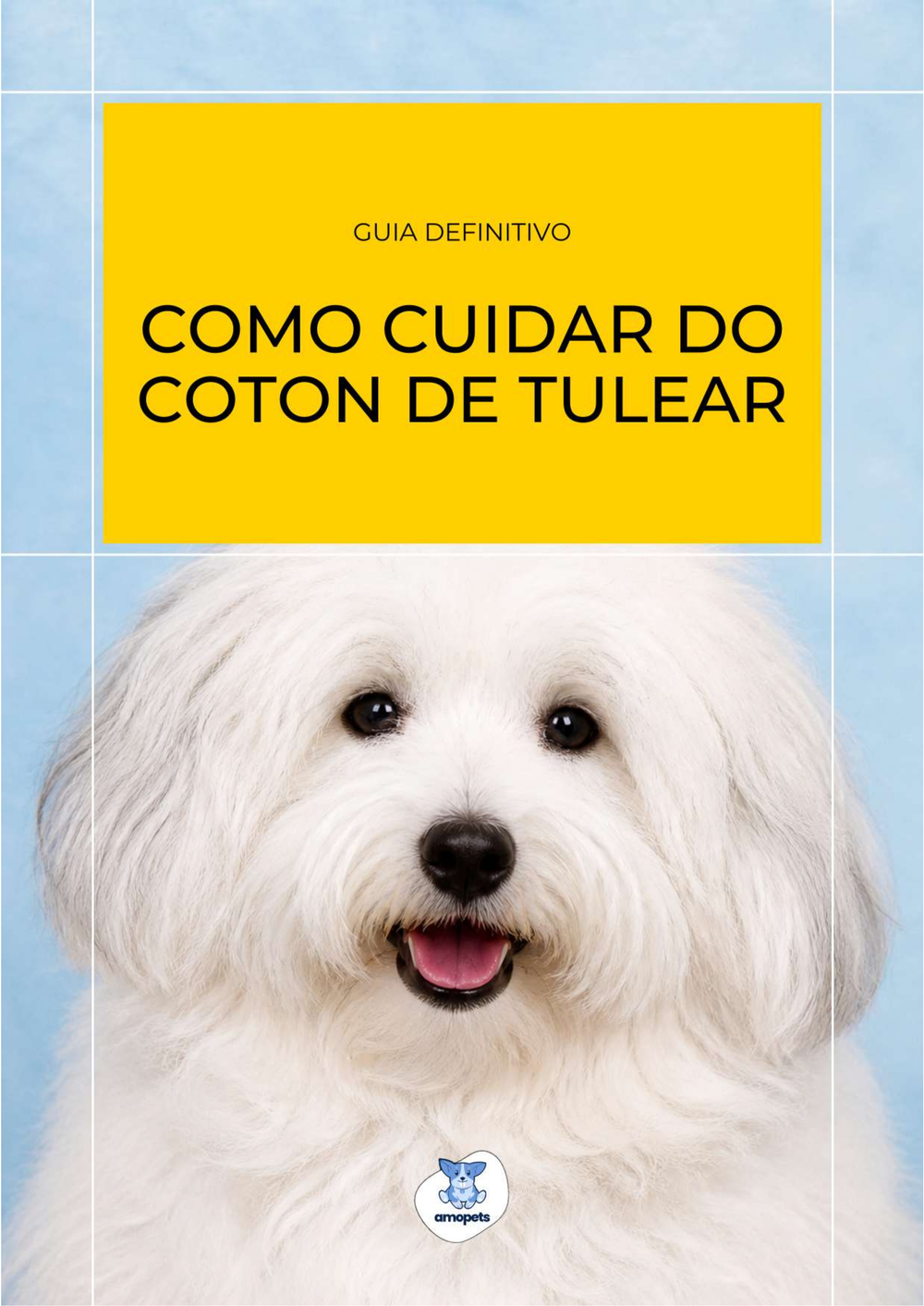 capa do e-book Guia de Como Cuidar do Coton de Tulear