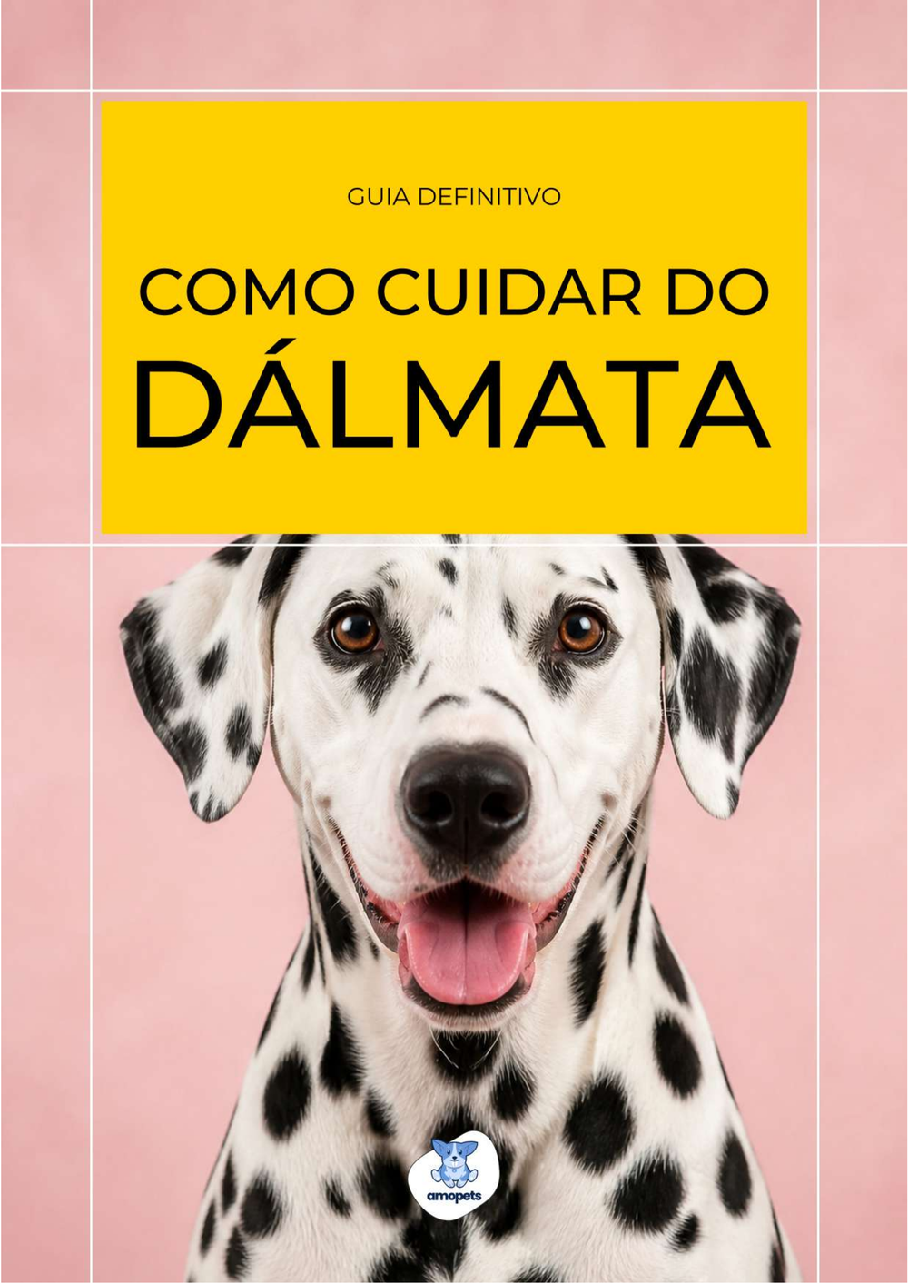 capa do e-book Guia de Como Cuidar do Dálmata
