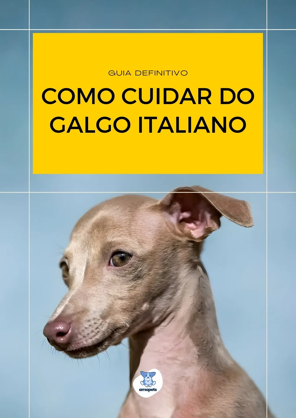 capa do guia de como cuidar do Galgo Italiano