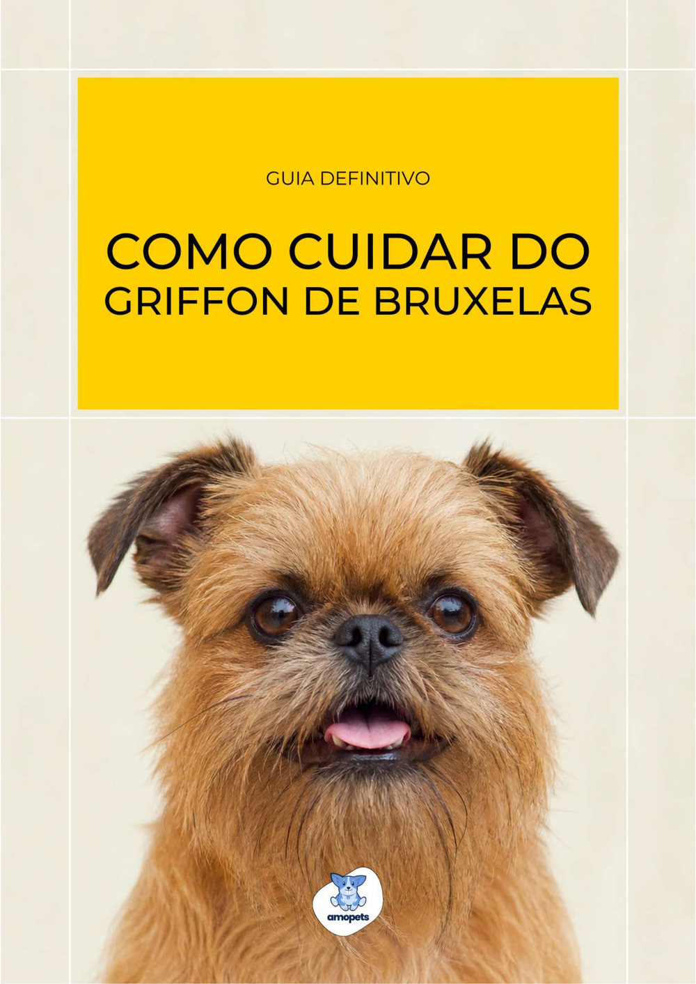 capa do e-book Guia de Como Cuidar do Griffon de Bruxelas