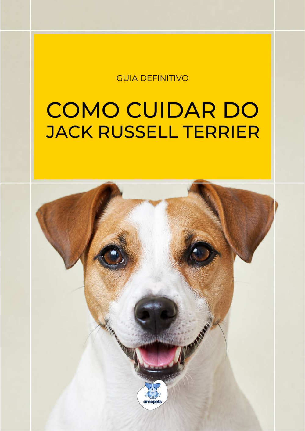 capa do e-book Guia de Como Cuidar do Jack Russell Terrier