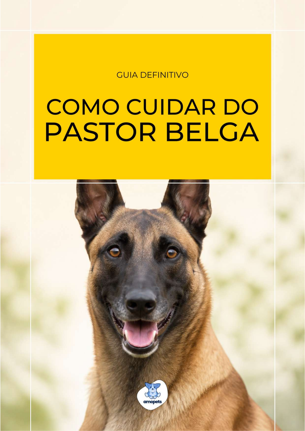capa do e-book Guia de Como Cuidar do Pastor Belga