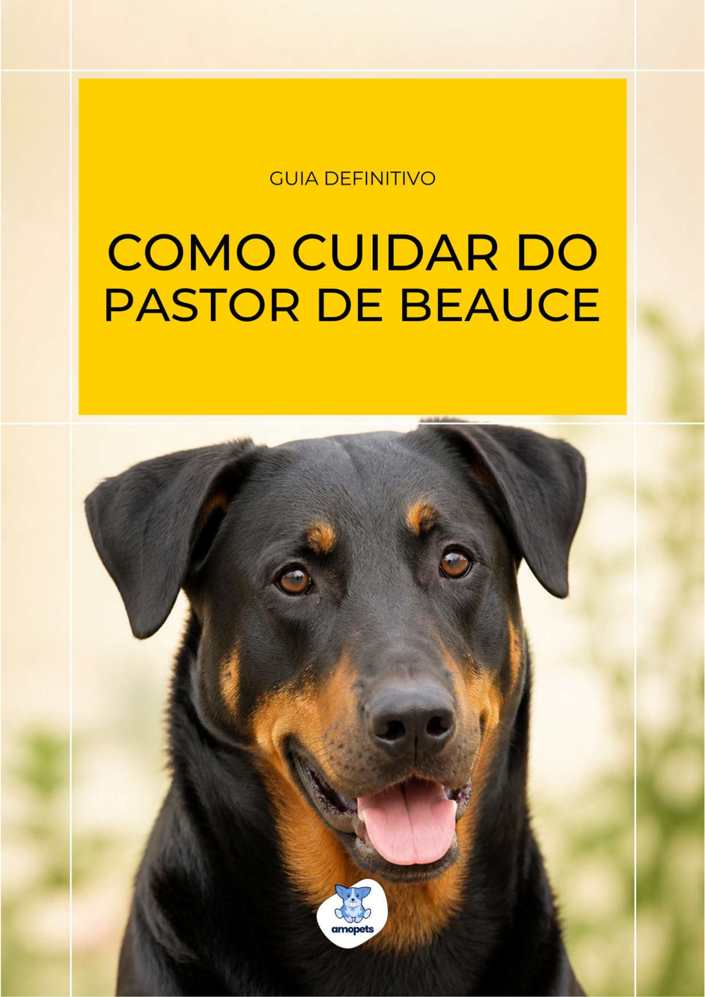capa do e-book Guia de Como Cuidar do Pastor de Beauce
