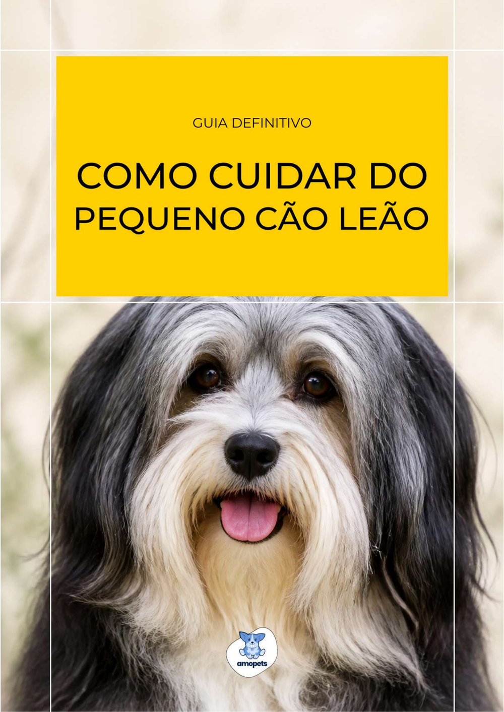 capa do e-book Guia de Como Cuidar do Pequeno Cão Leão