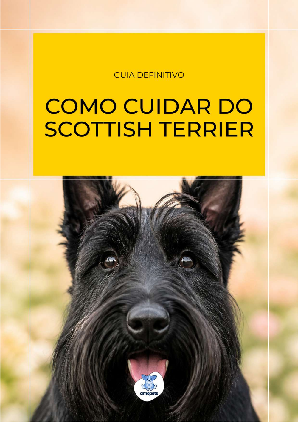 capa do e-book Guia de Como Cuidar do Scottish Terrier