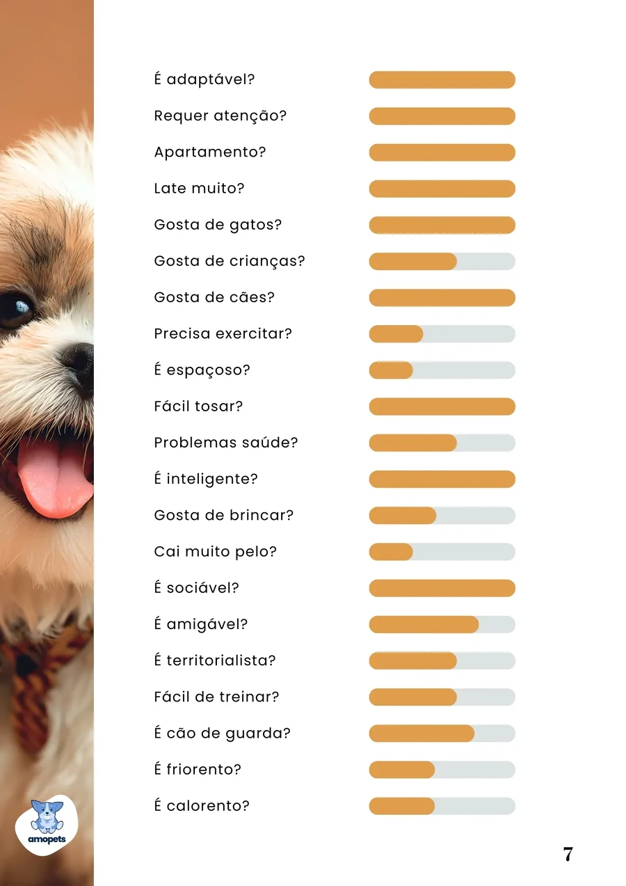 página interna do e-book Guia de Como Cuidar do Shih Tzu