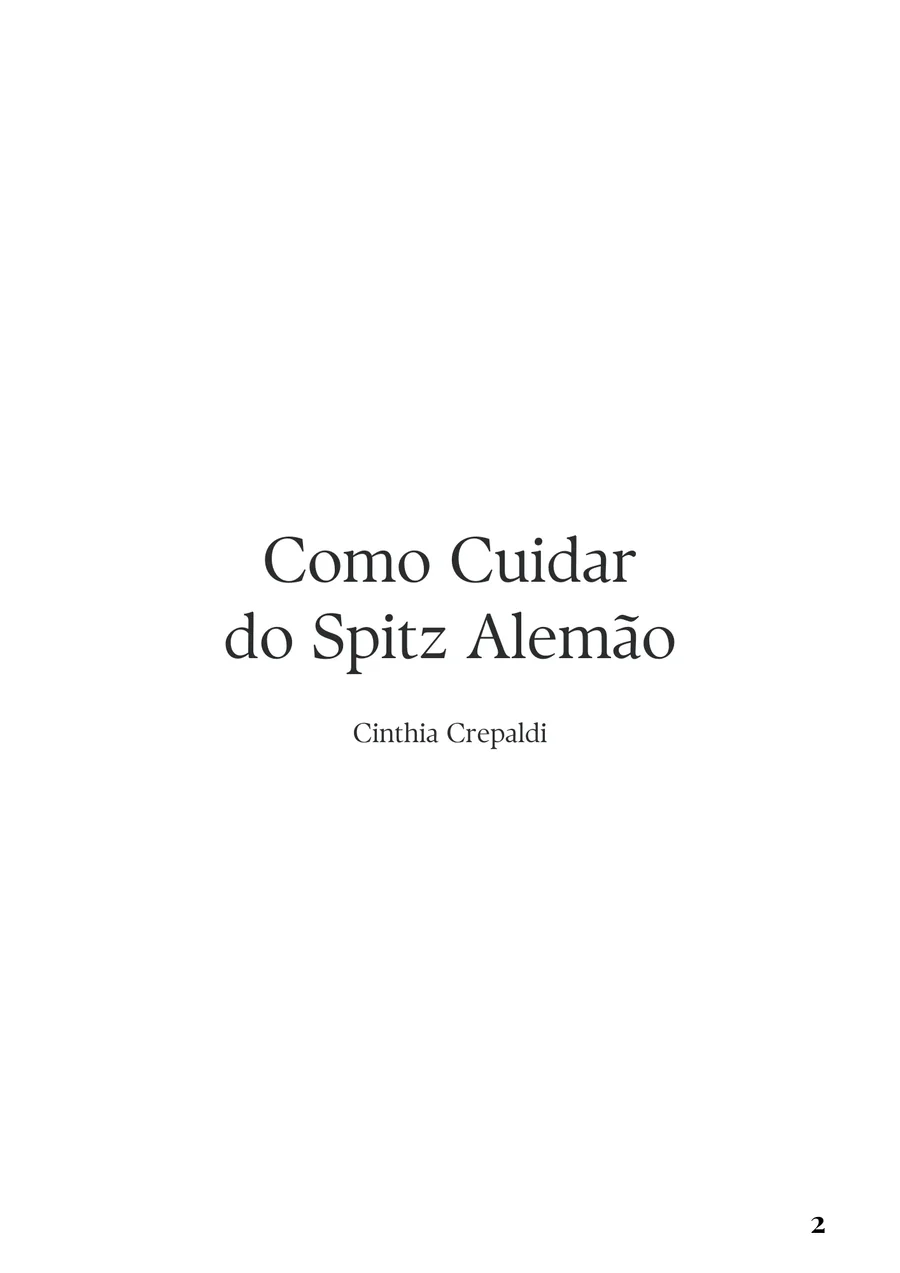 página interna do e-book Guia de Como Cuidar do Spitz Alemão